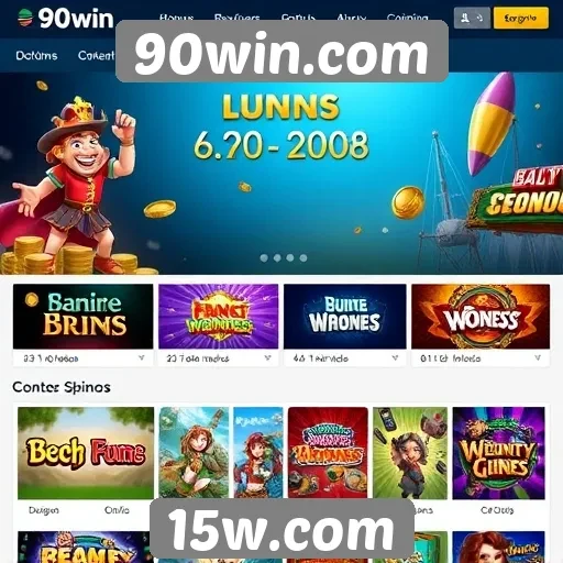 Variedade de jogos disponíveis no 90win